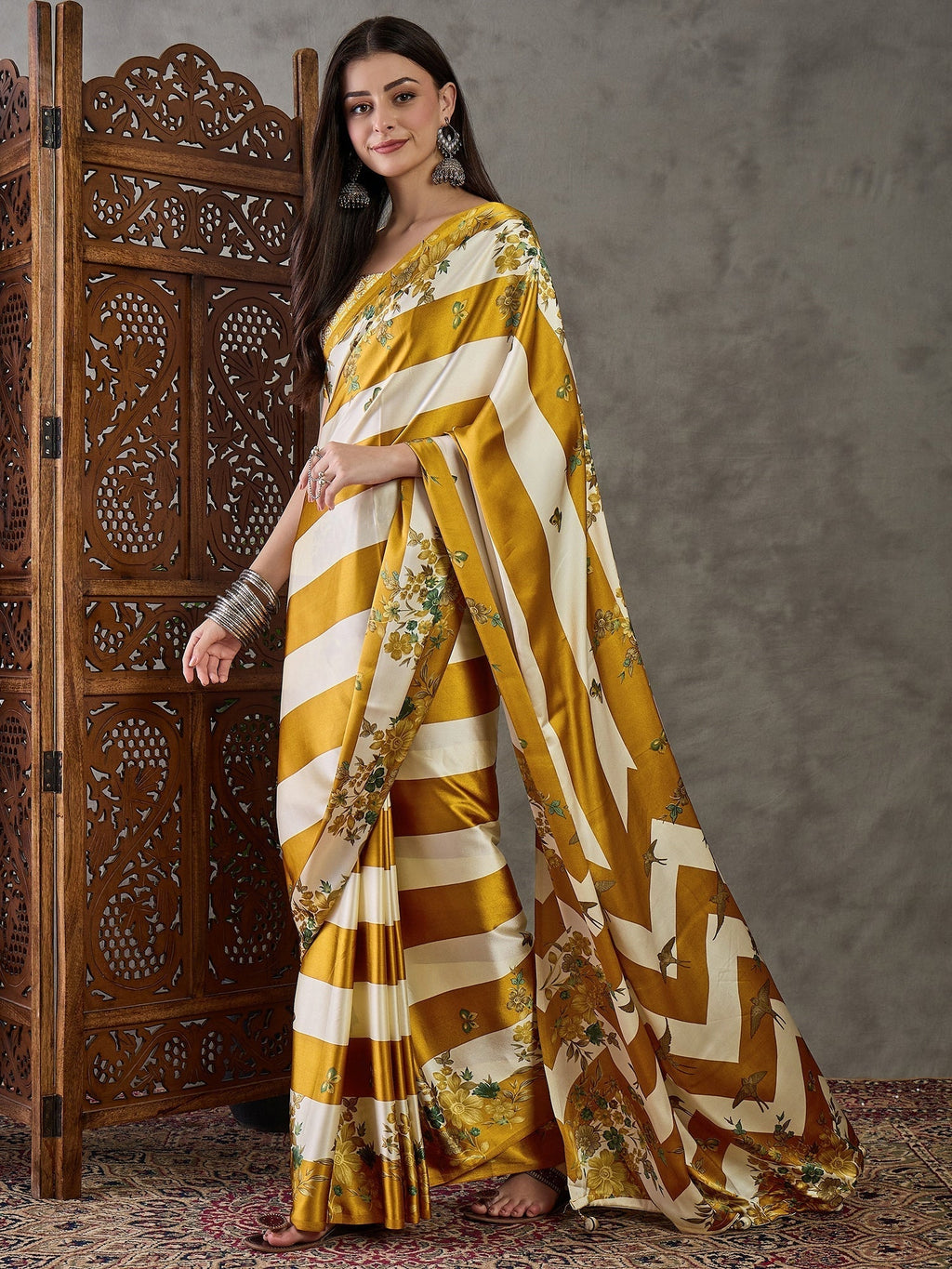 Elaria Contemporary Semi Modal Saree for Special Occasions