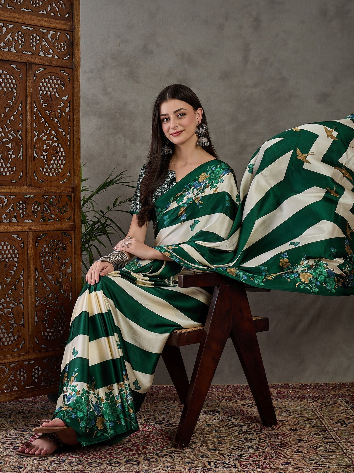 Elaria Contemporary Semi Modal Saree for Special Occasions