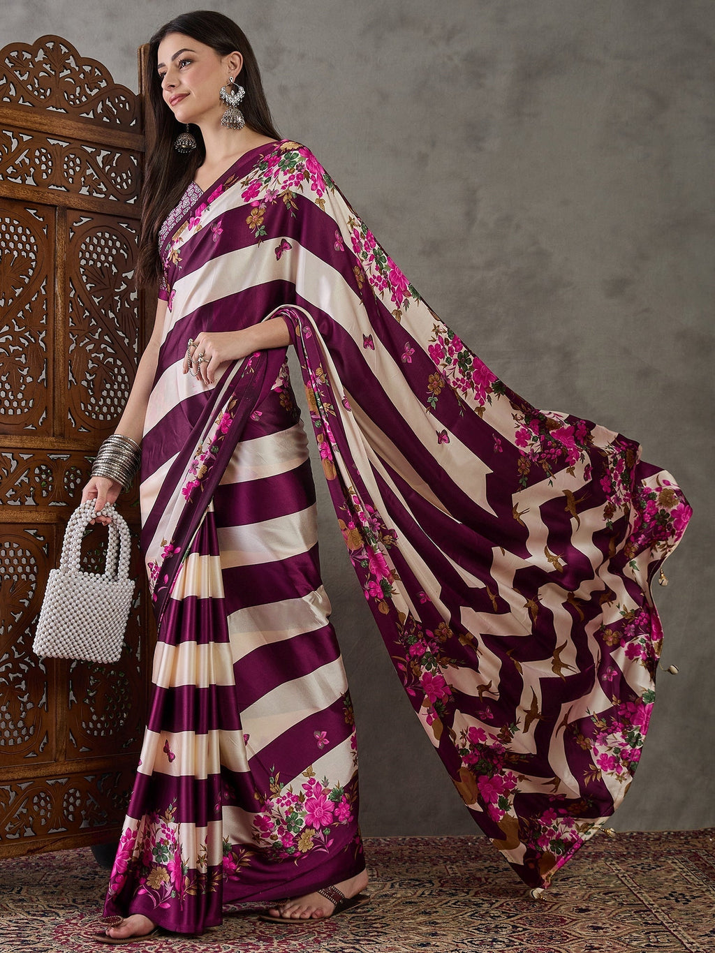 Elaria Contemporary Semi Modal Saree for Special Occasions