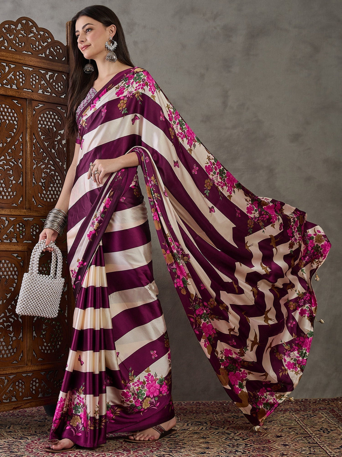 Elaria Contemporary Semi Modal Saree for Special Occasions