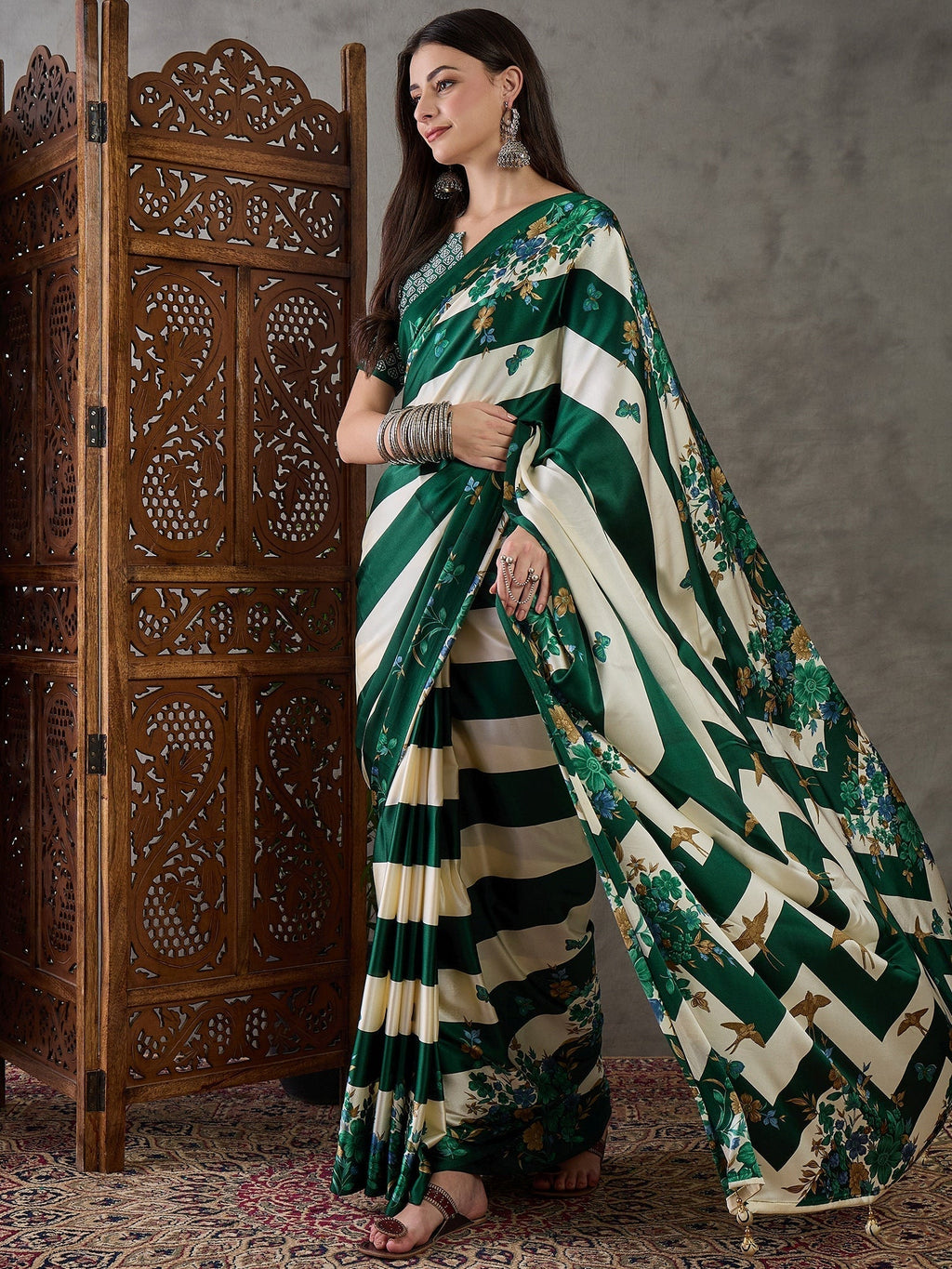 Elaria Contemporary Semi Modal Saree for Special Occasions