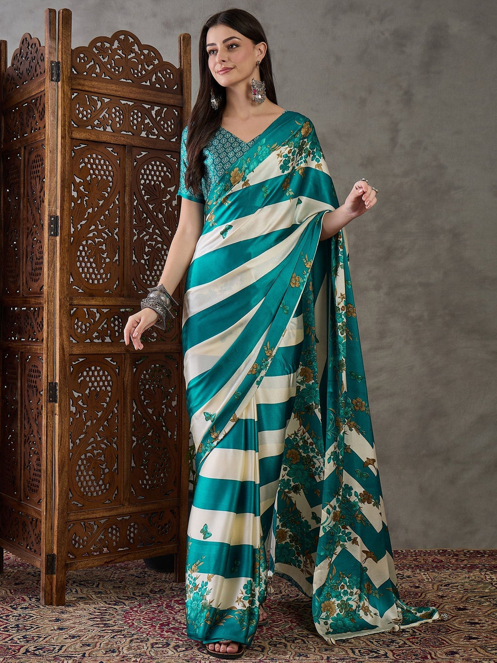 Elaria Contemporary Semi Modal Saree for Special Occasions
