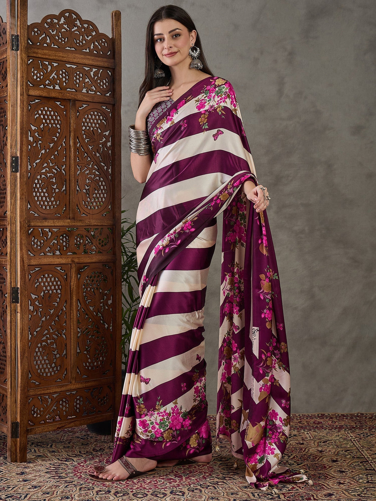 Elaria Contemporary Semi Modal Saree for Special Occasions