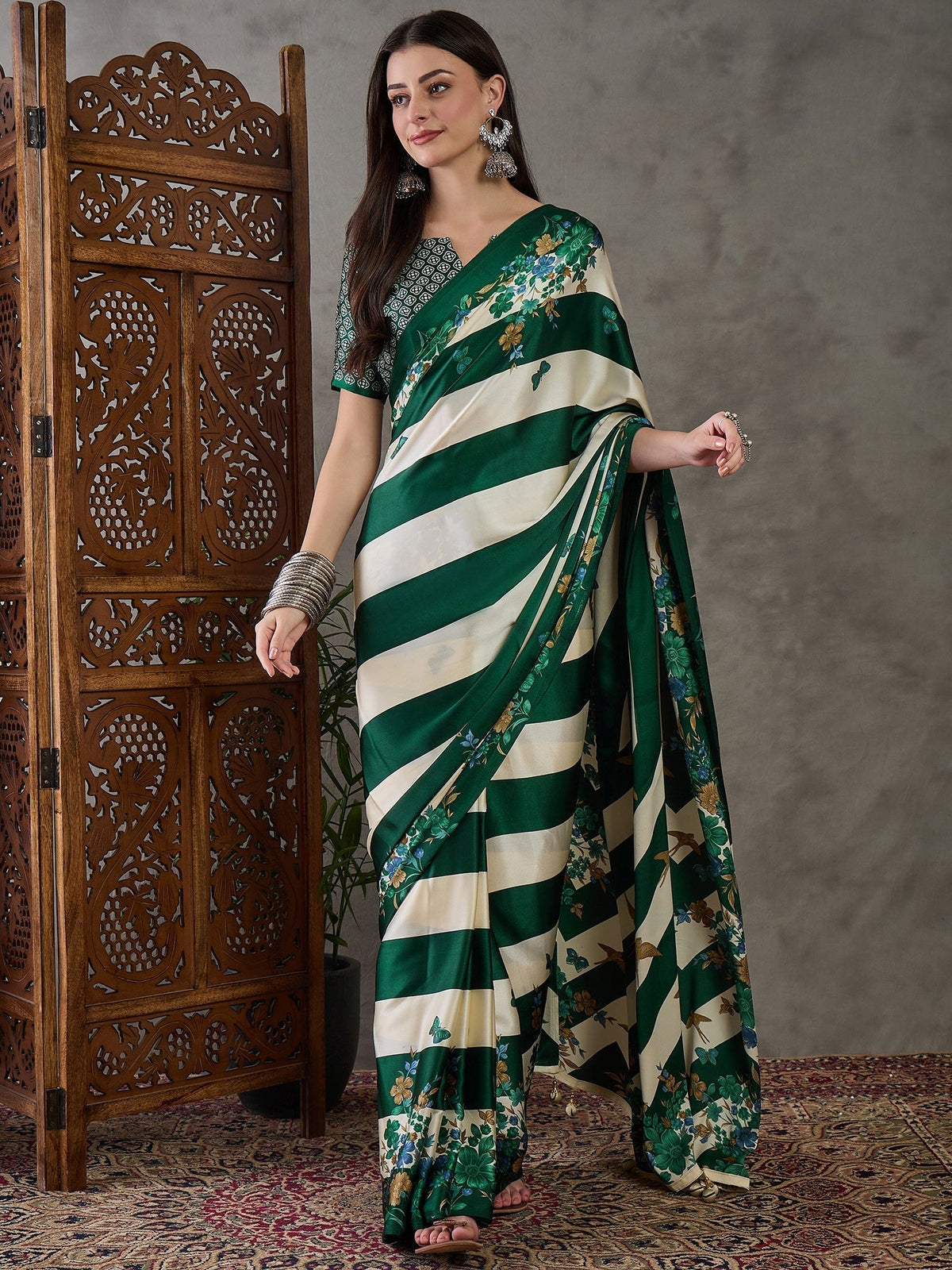 Elaria Contemporary Semi Modal Saree for Special Occasions