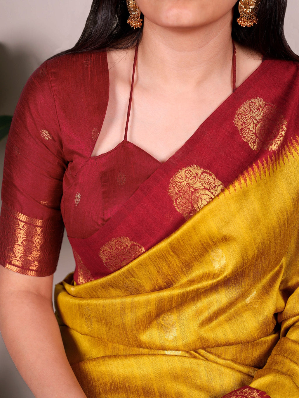 Elegant Cotton Zari Weaving Saree