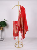 Elegant Jacquard Paithani Dupatta with Zari Weaving & Tassels