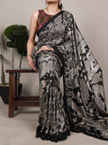 Kalamkari Printed Saree with Blouse