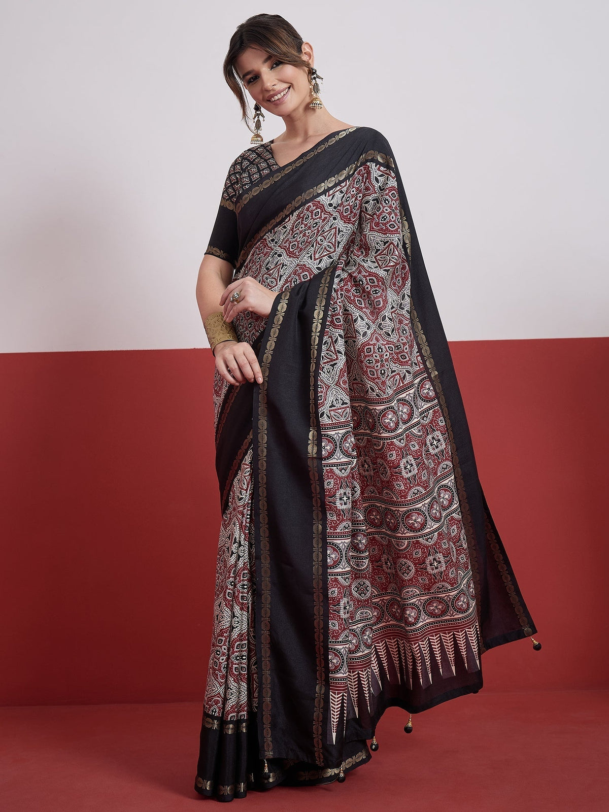 Kashmira Textured Tussar Silk Saree for Festive Wear