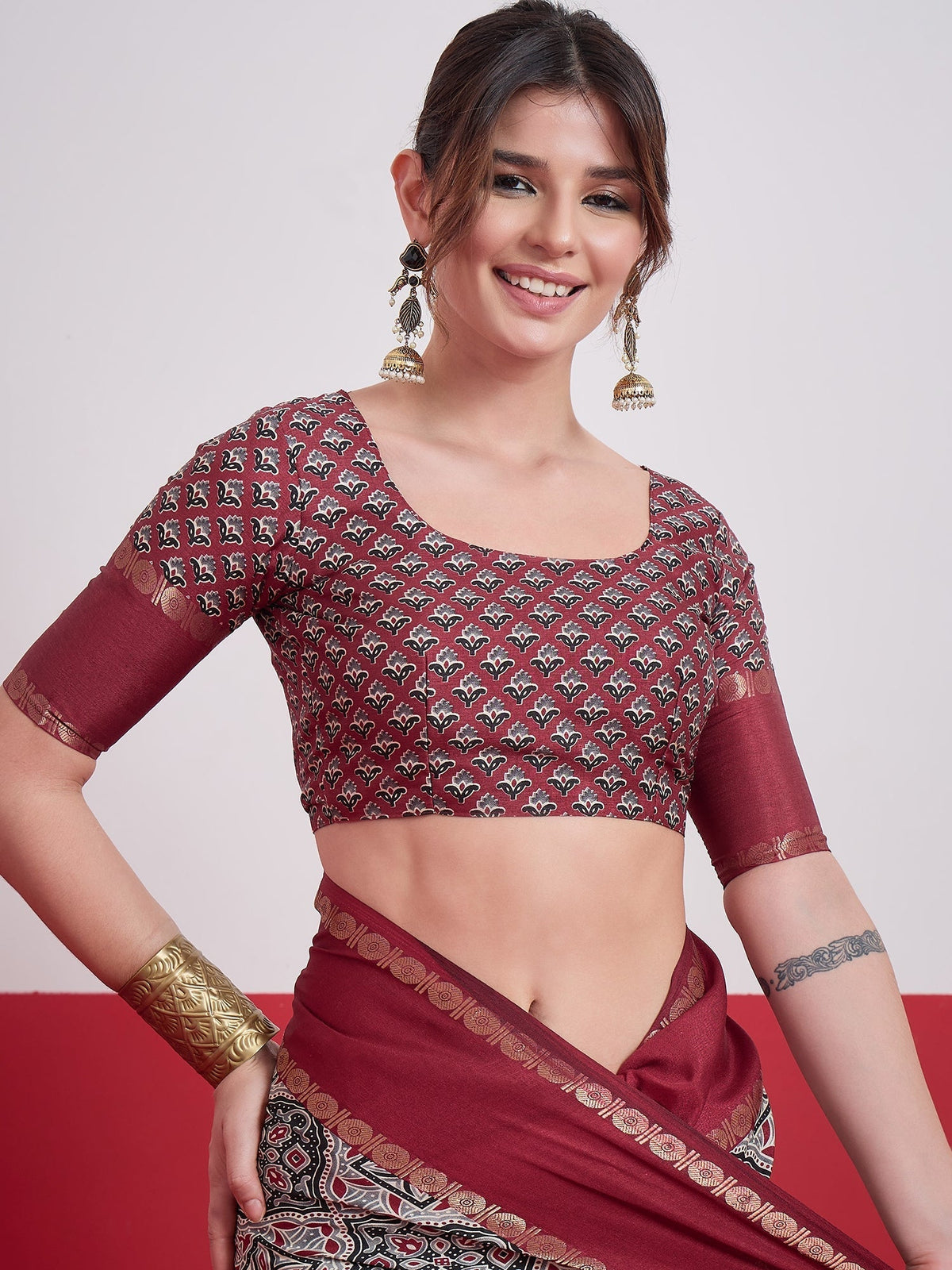 Kashmira Textured Tussar Silk Saree for Festive Wear