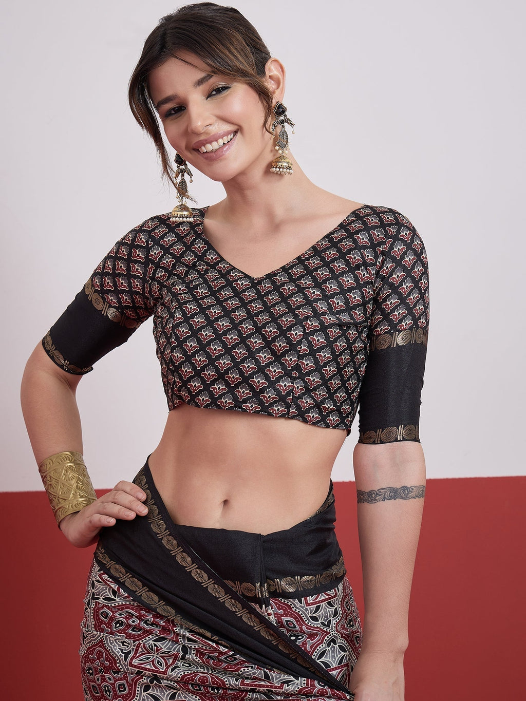 Kashmira Textured Tussar Silk Saree for Festive Wear