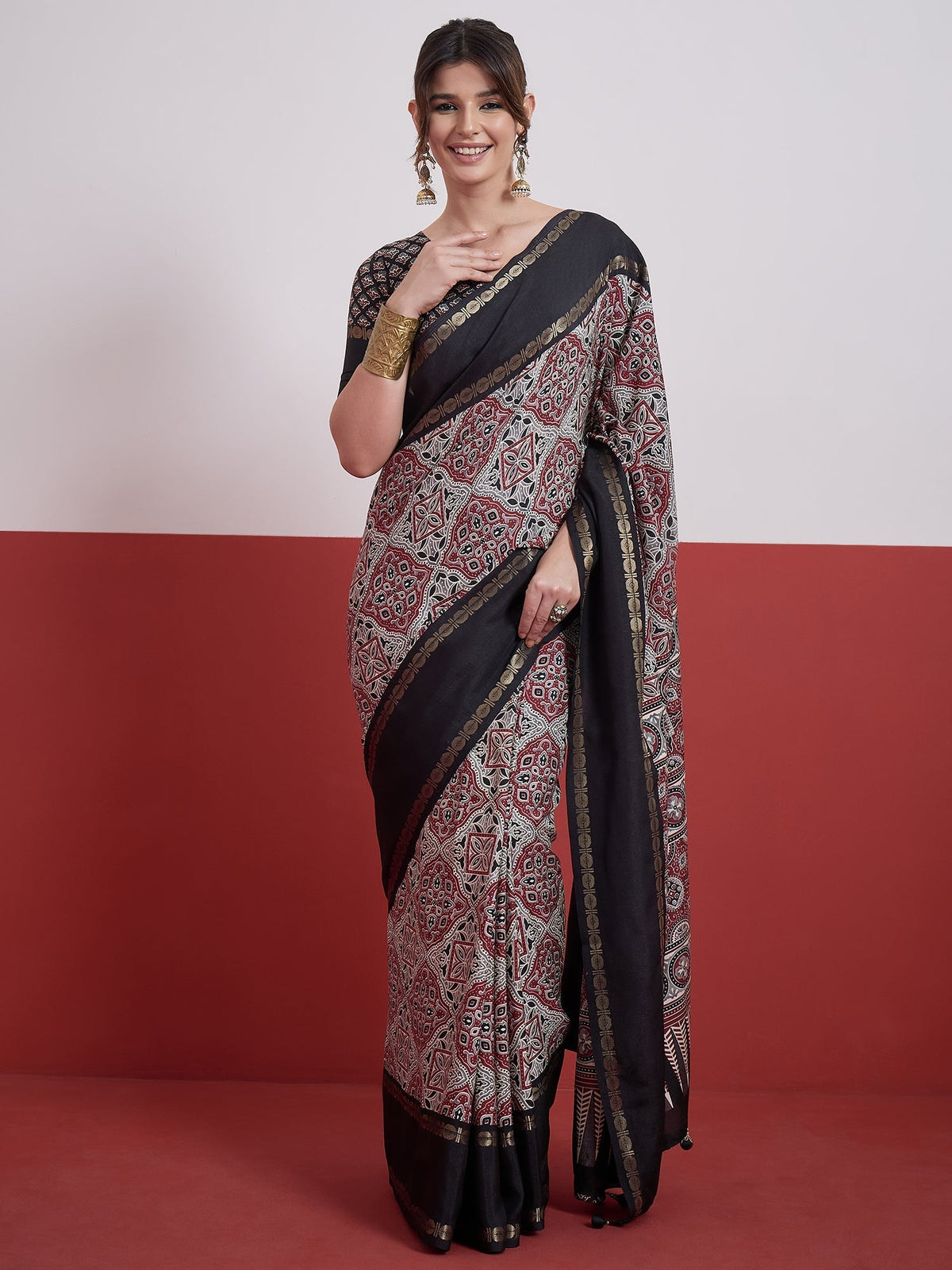 Kashmira Textured Tussar Silk Saree for Festive Wear