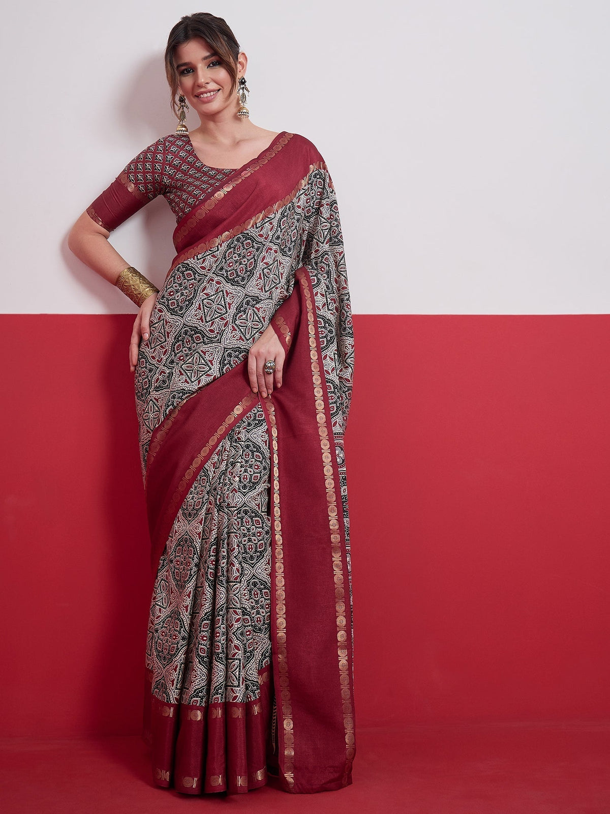 Kashmira Textured Tussar Silk Saree for Festive Wear