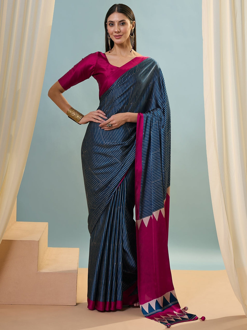Kiyana Elegant Semi Modal Saree for Wedding Functions