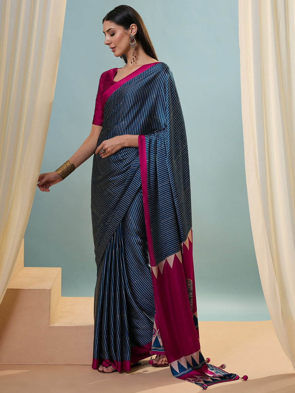 Kiyana Elegant Semi Modal Saree for Wedding Functions