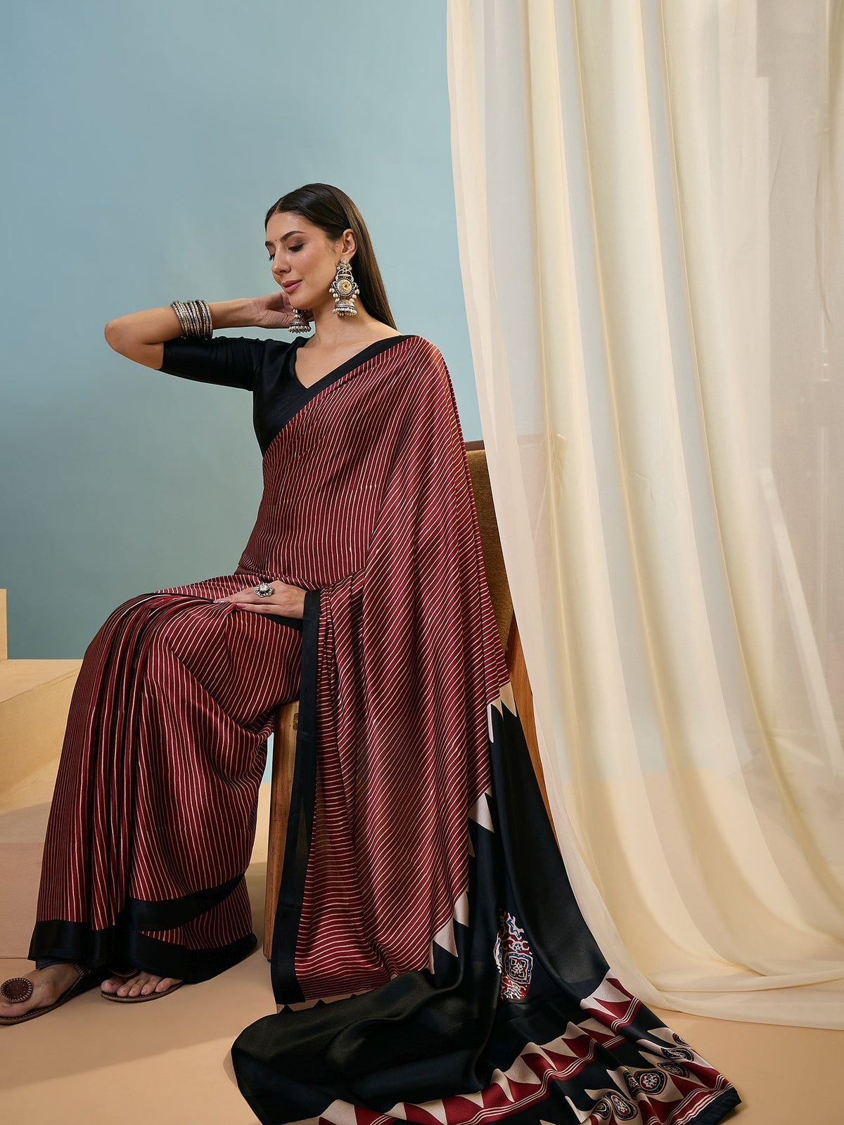 Kiyana Elegant Semi Modal Saree for Wedding Functions