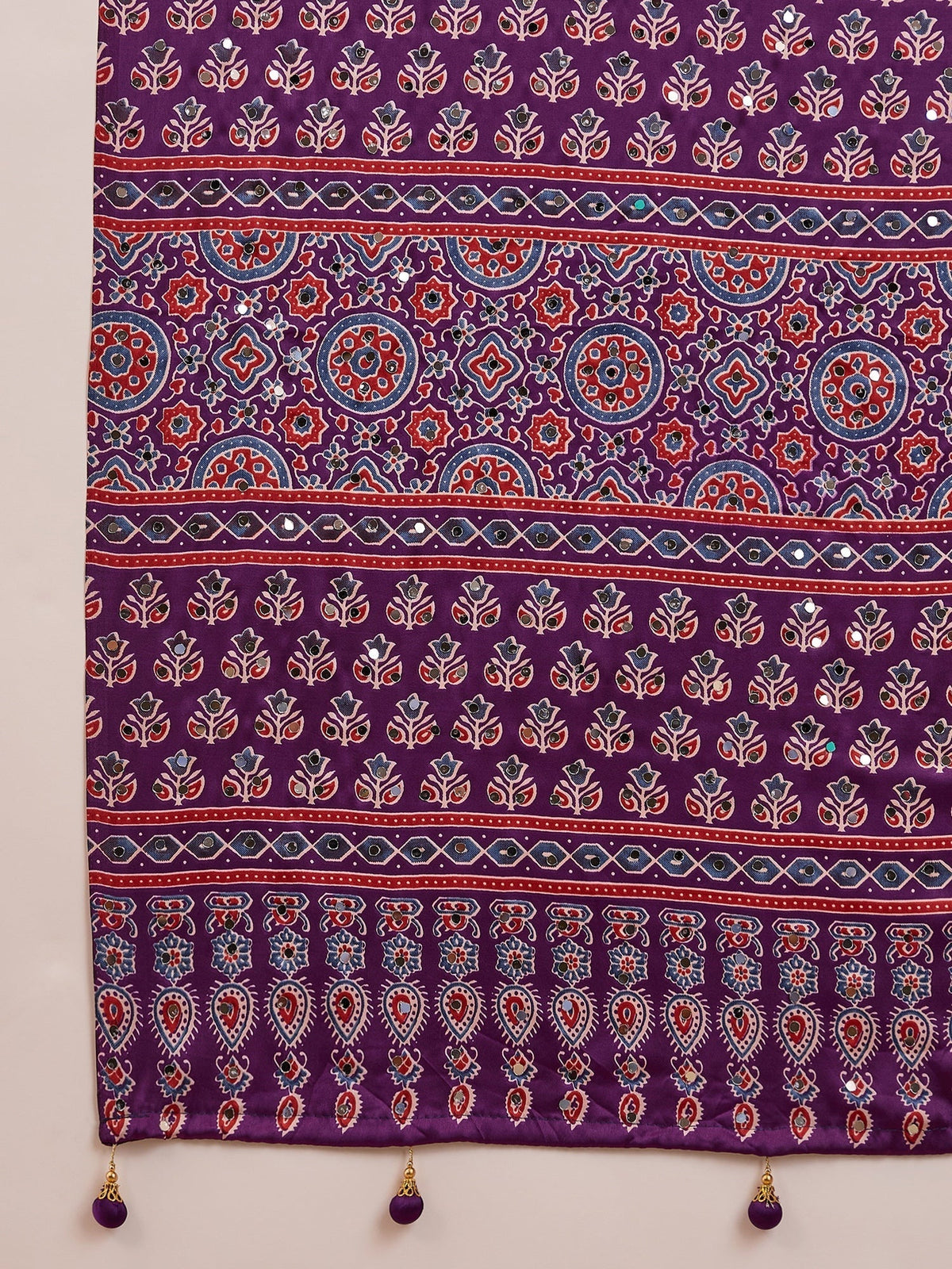 Maira Mirror Work Semi Modal Saree for Wedding & Party Wear