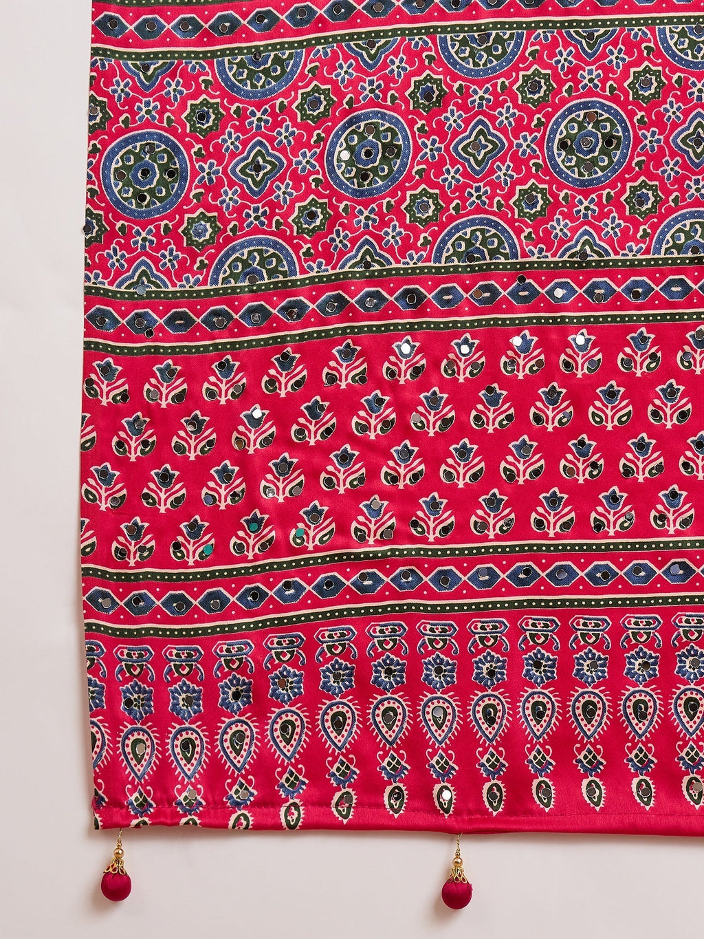 Maira Mirror Work Semi Modal Saree for Wedding & Party Wear