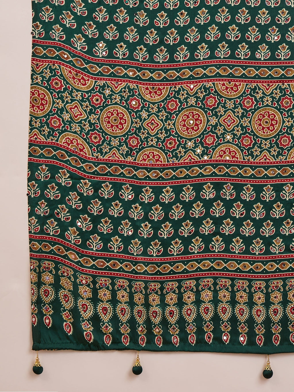 Maira Mirror Work Semi Modal Saree for Wedding & Party Wear