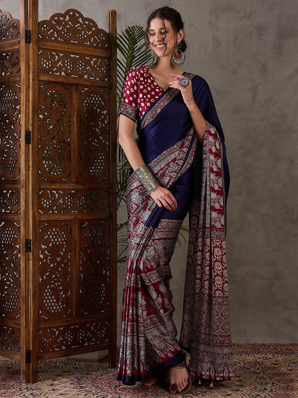 Meherika Elegant Semi Modal Saree for Wedding Functions