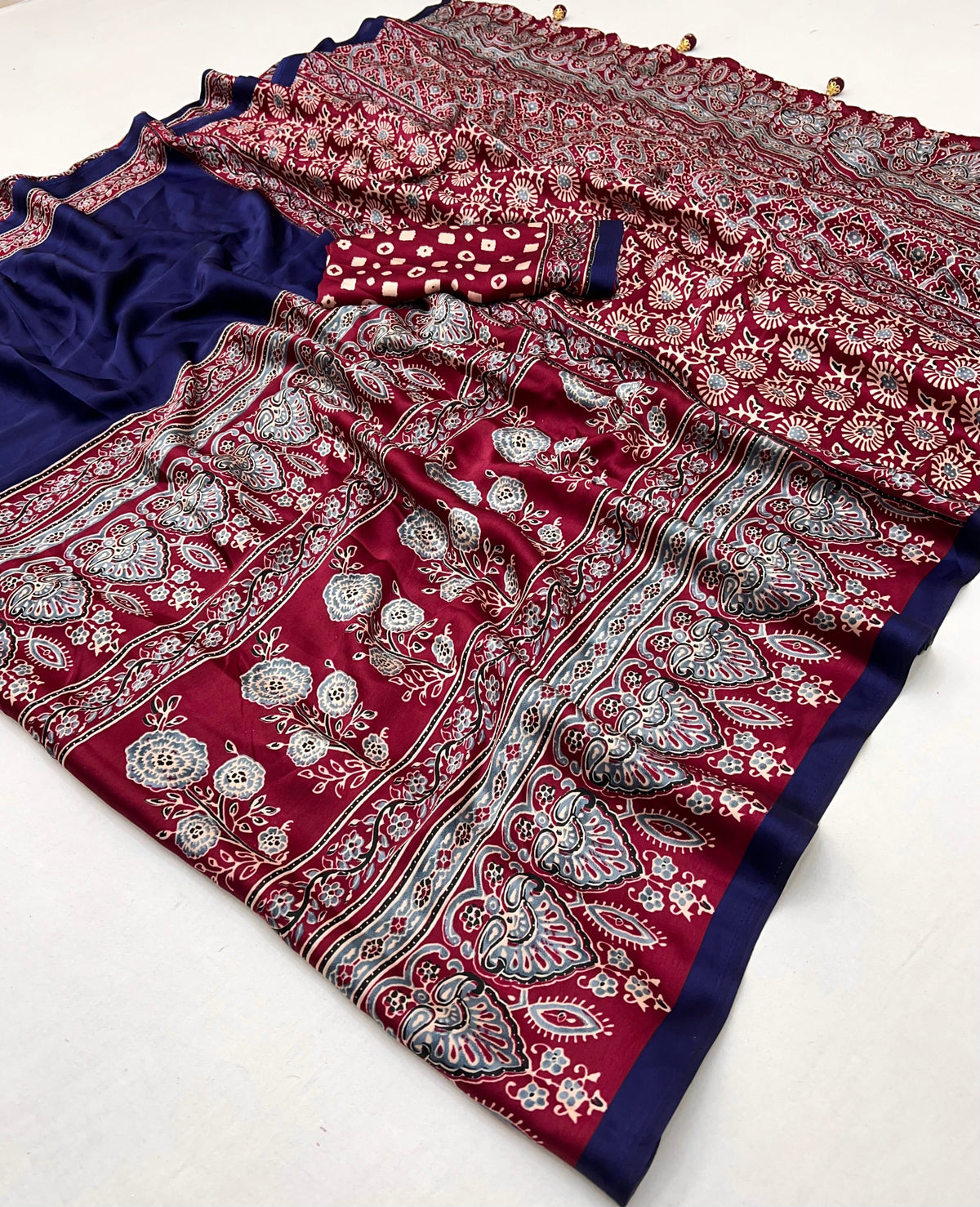 Meherika Elegant Semi Modal Saree for Wedding Functions