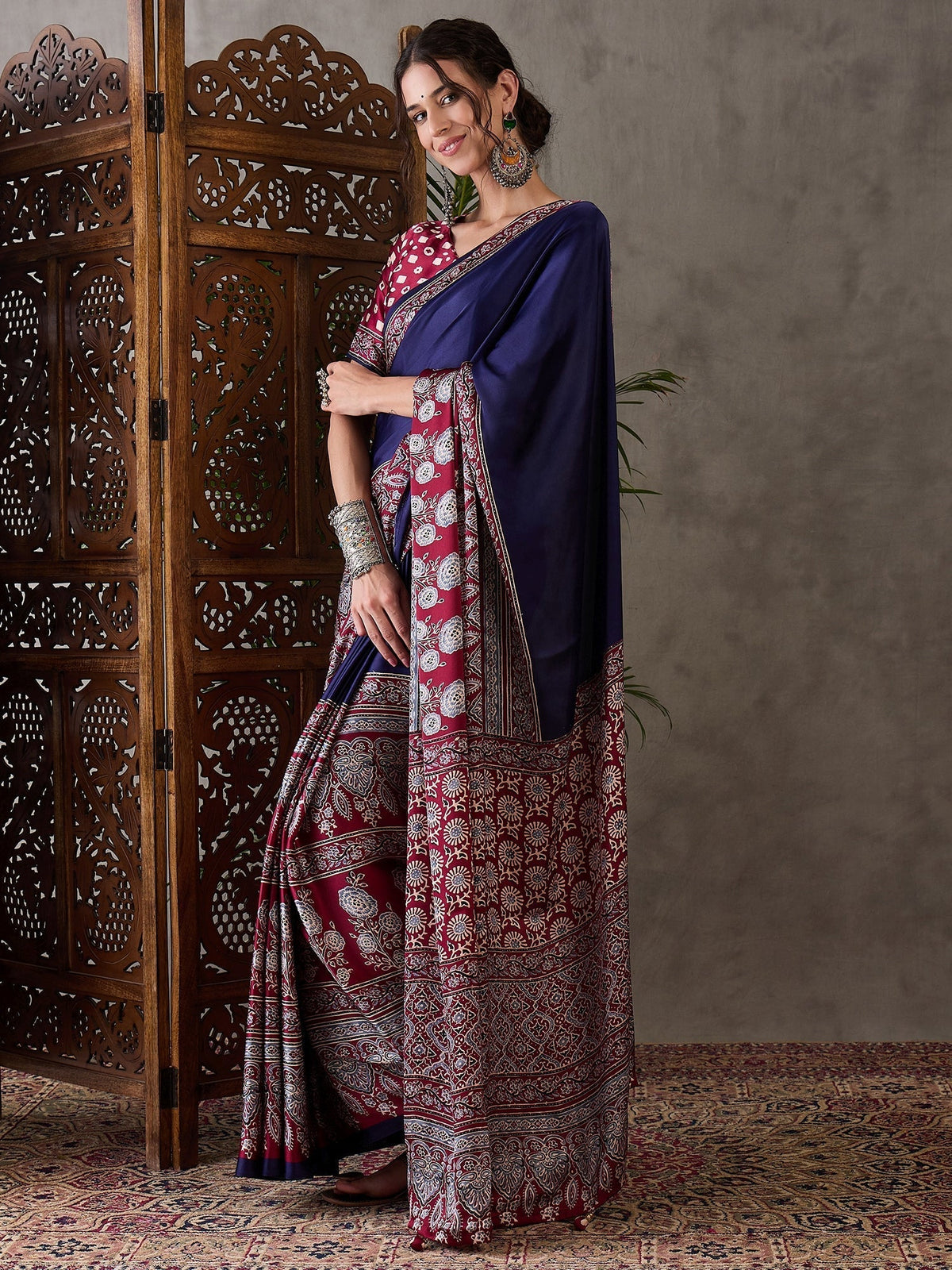 Meherika Elegant Semi Modal Saree for Wedding Functions