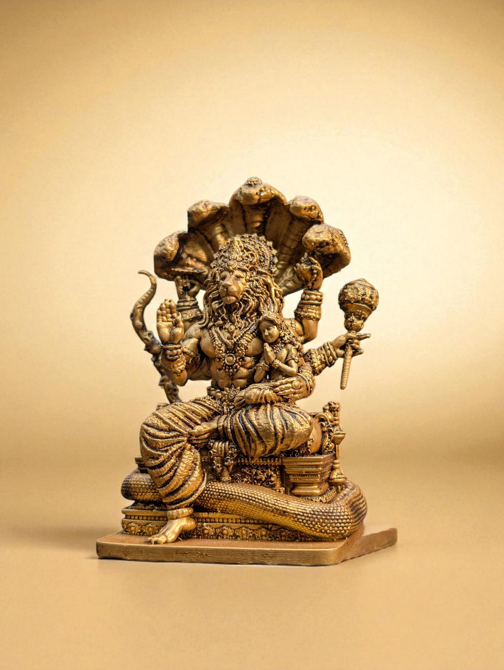 Narsimha with Prahlad – The Eternal Victory of Devotion, Protection, and Divine Power - Fabzie - Home Decor Elegance