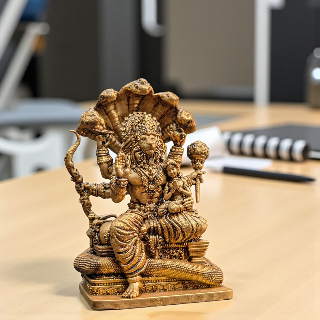 Narsimha with Prahlad – The Eternal Victory of Devotion, Protection, and Divine Power - Fabzie - Home Decor Elegance