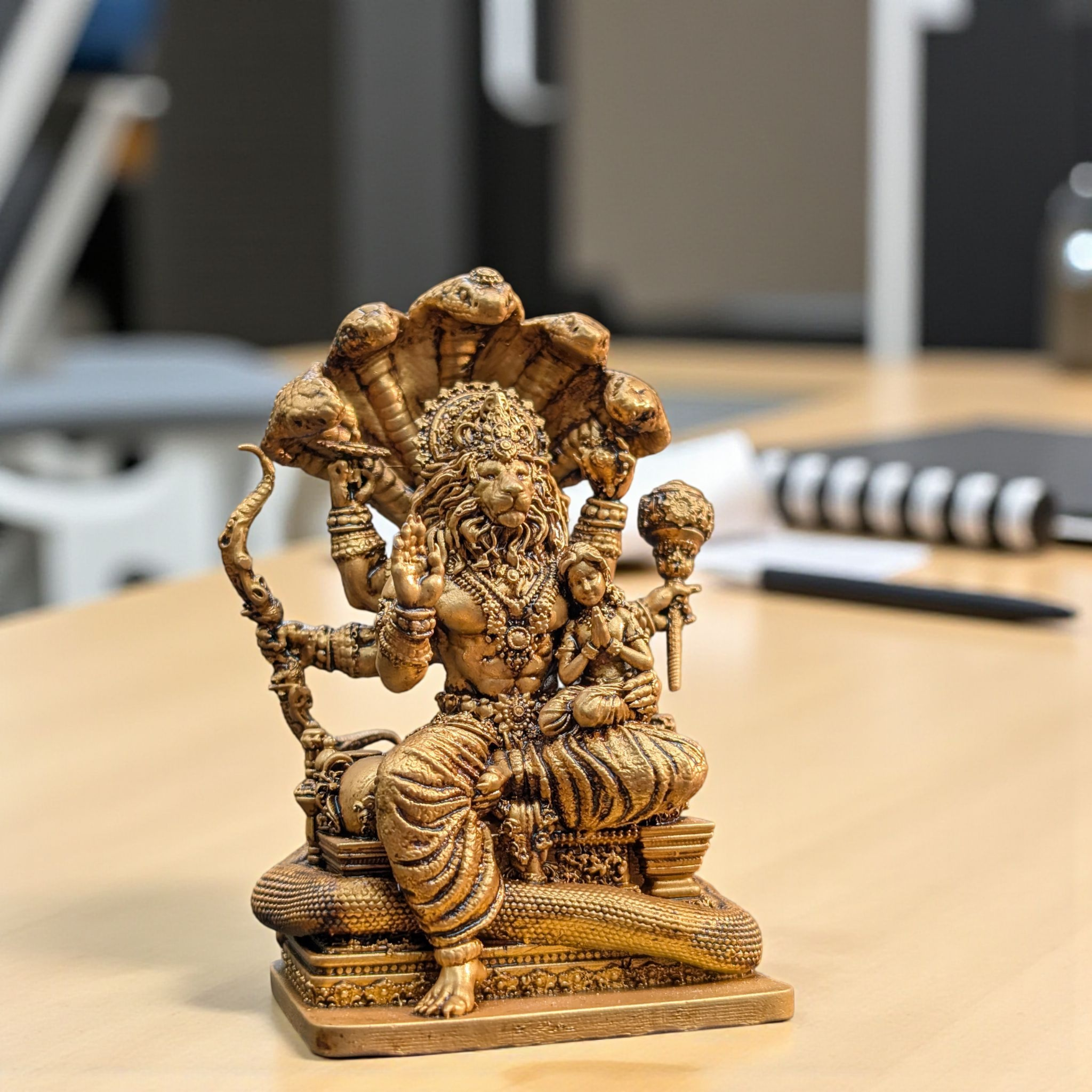 Narsimha with Prahlad – The Eternal Victory of Devotion, Protection, and Divine Power - Fabzie - Home Decor Elegance