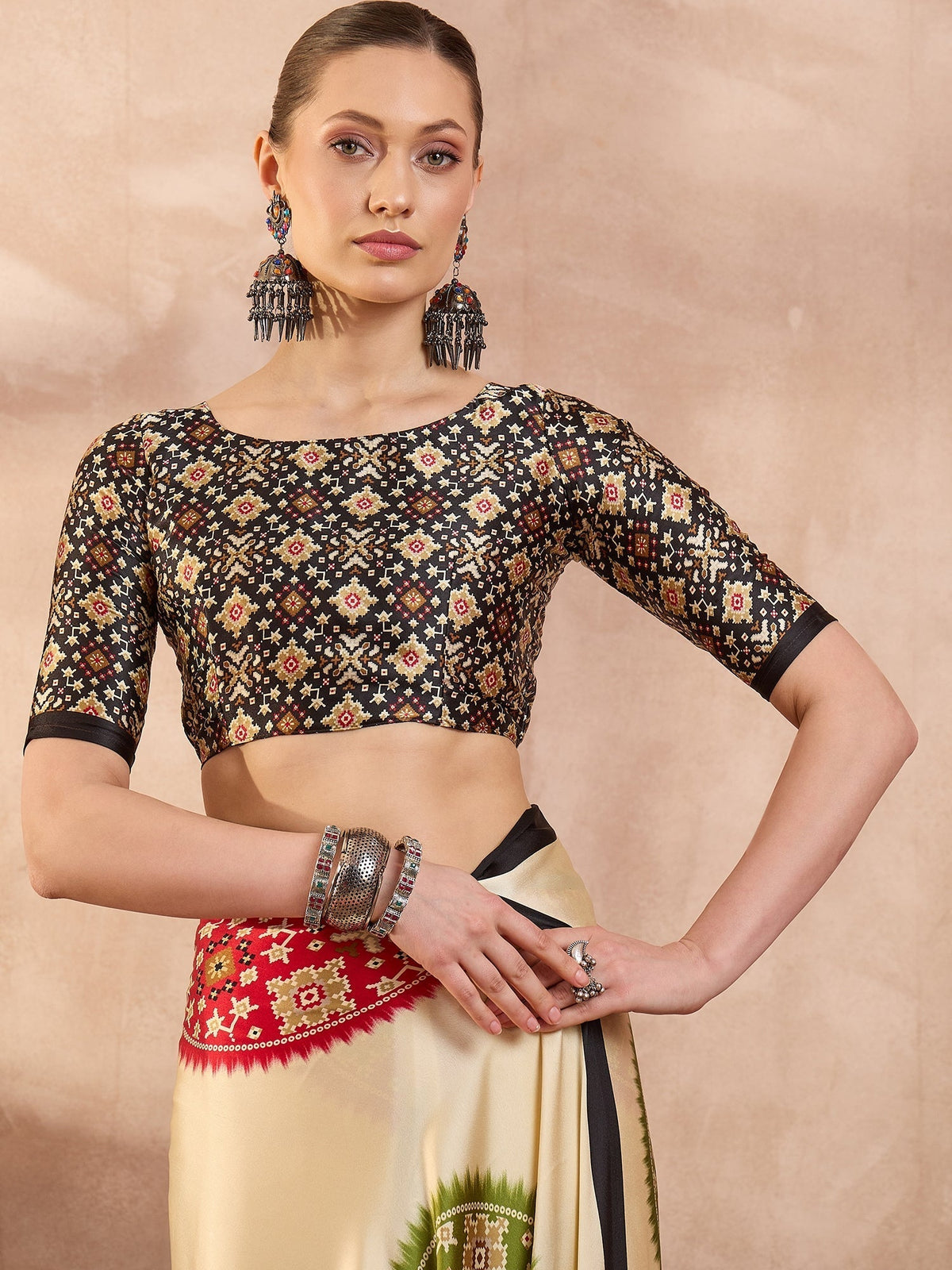 Navisha Lightweight Semi Modal Saree for Festive Occasions