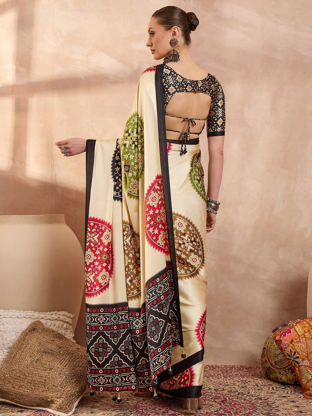 Navisha Lightweight Semi Modal Saree for Festive Occasions