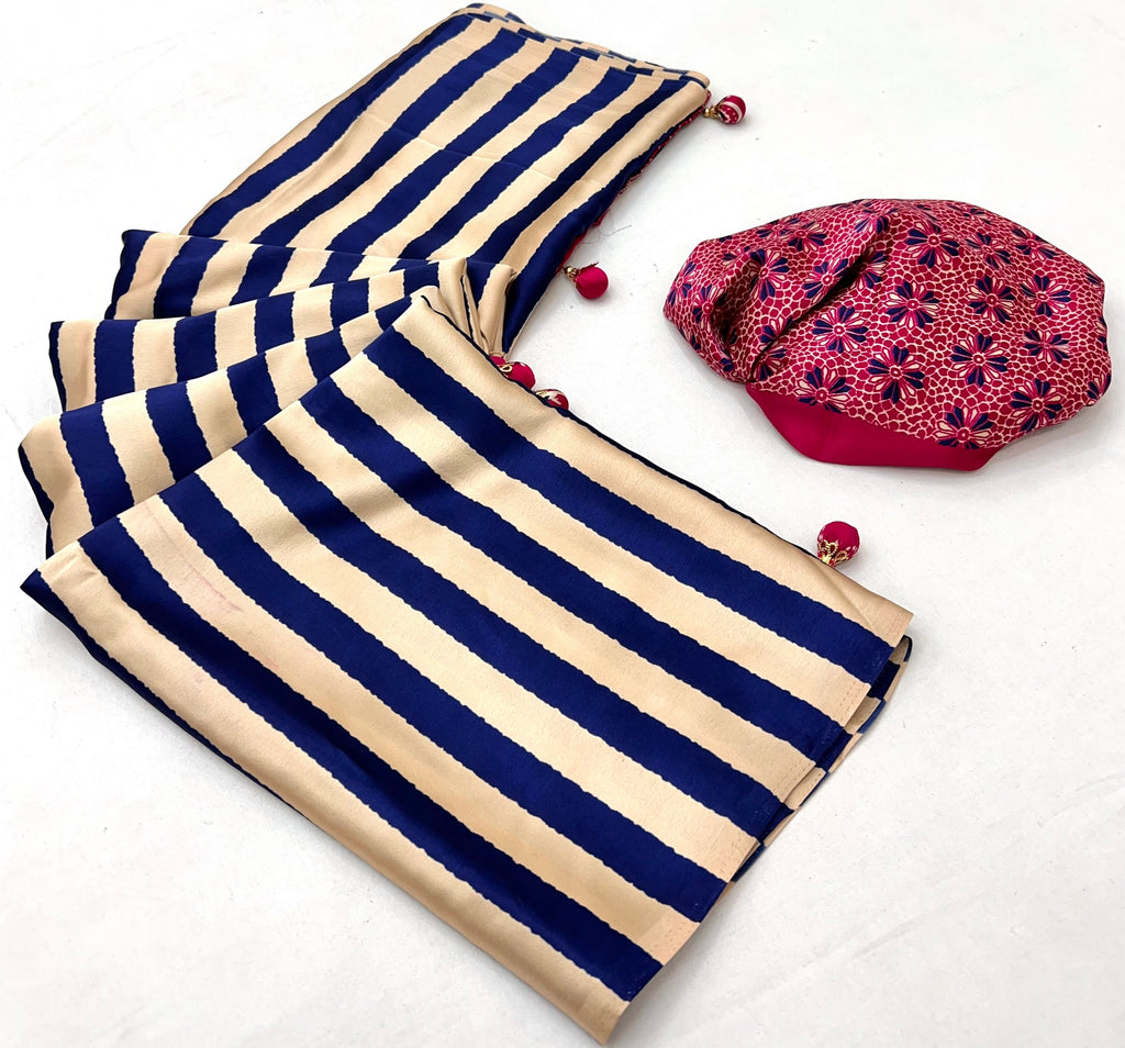 Nivara Premium Semi Modal Saree for Festive Wear