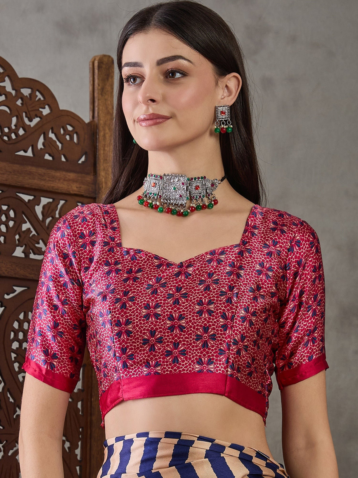 Nivara Premium Semi Modal Saree for Festive Wear