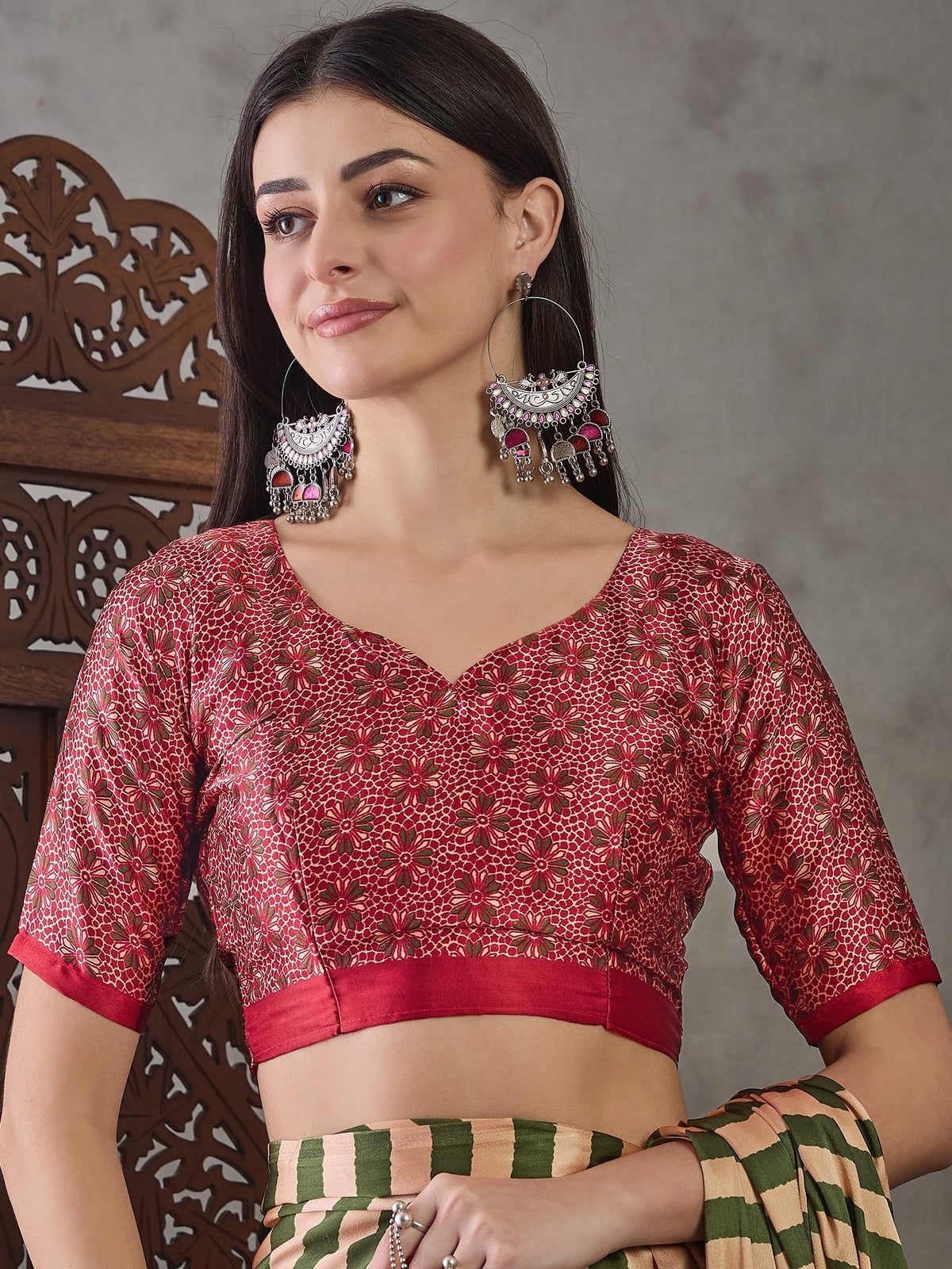 Nivara Premium Semi Modal Saree for Festive Wear
