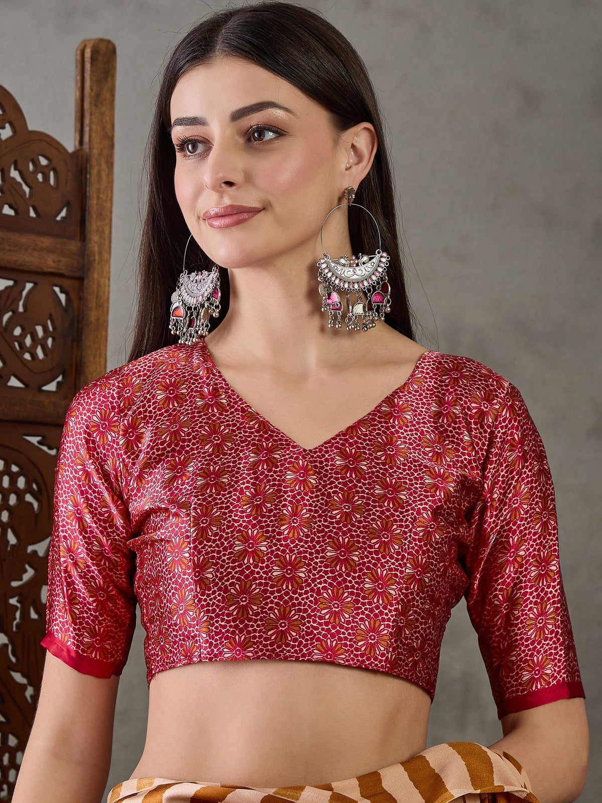 Nivara Premium Semi Modal Saree for Festive Wear