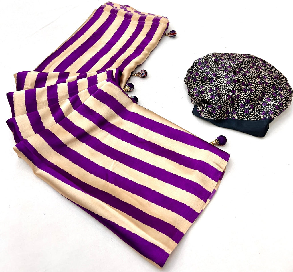 Nivara Premium Semi Modal Saree for Festive Wear