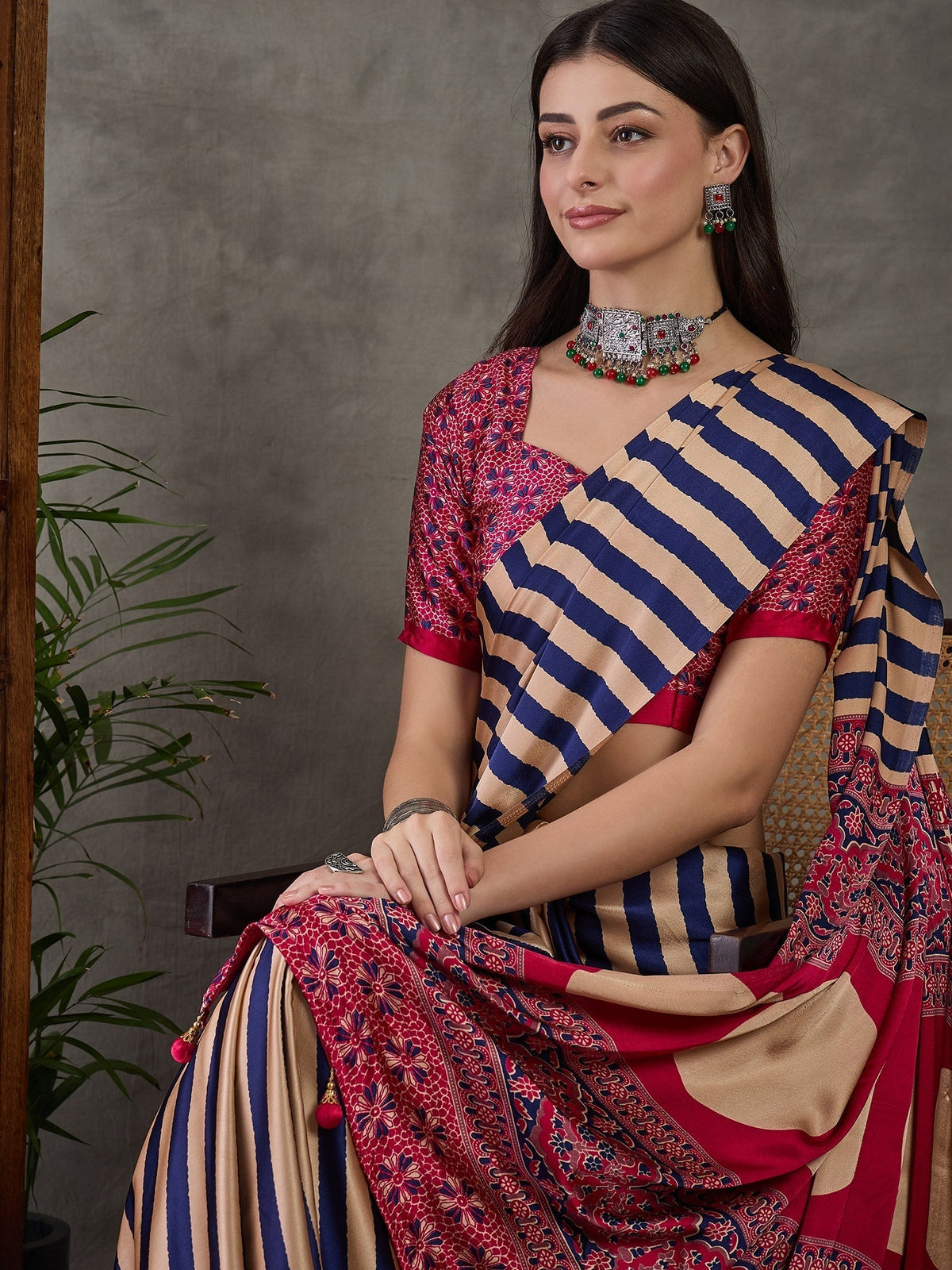 Nivara Premium Semi Modal Saree for Festive Wear
