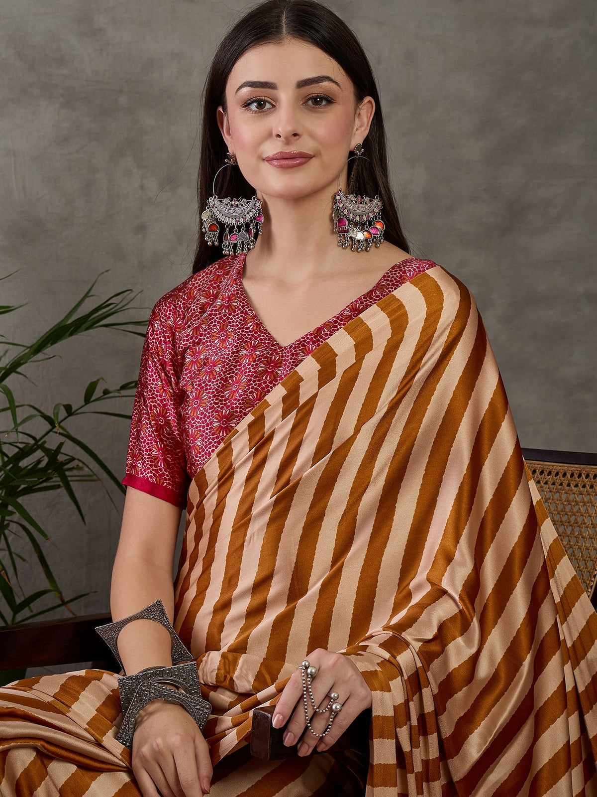 Nivara Premium Semi Modal Saree for Festive Wear