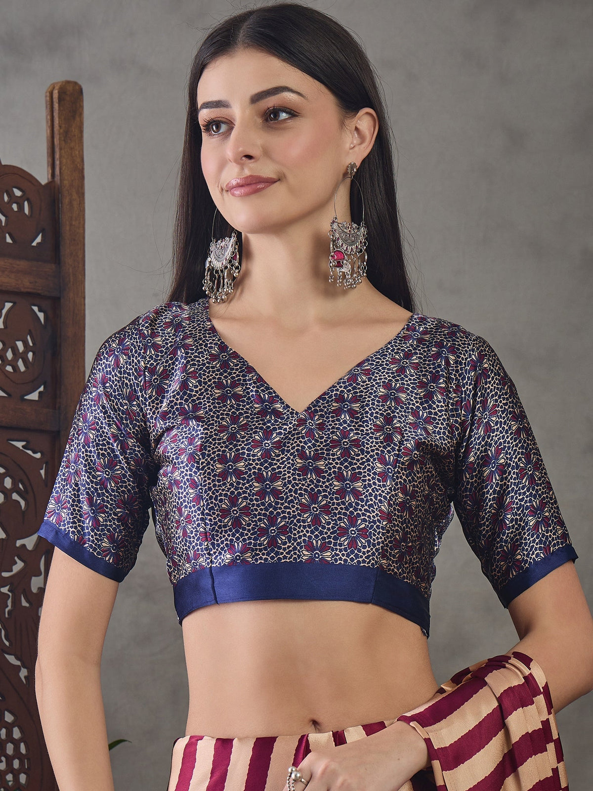 Nivara Premium Semi Modal Saree for Festive Wear