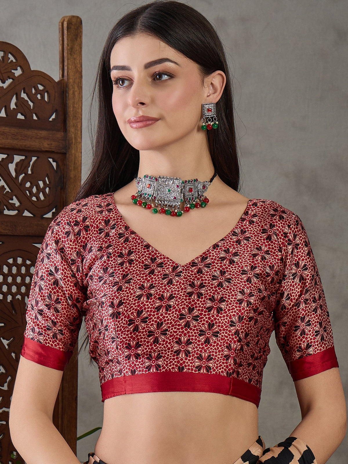 Nivara Premium Semi Modal Saree for Festive Wear