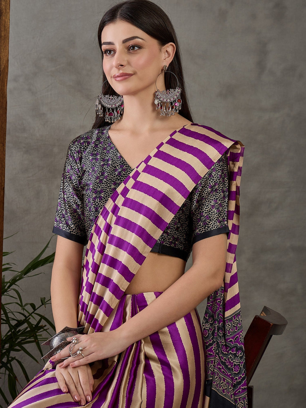 Nivara Premium Semi Modal Saree for Festive Wear