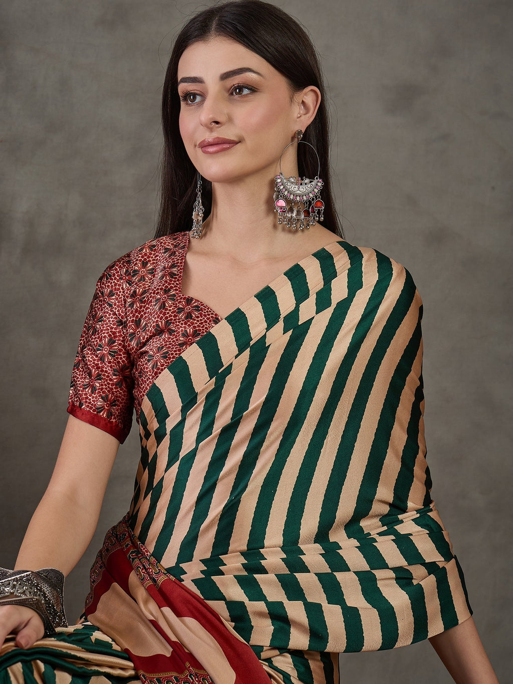 Nivara Premium Semi Modal Saree for Festive Wear
