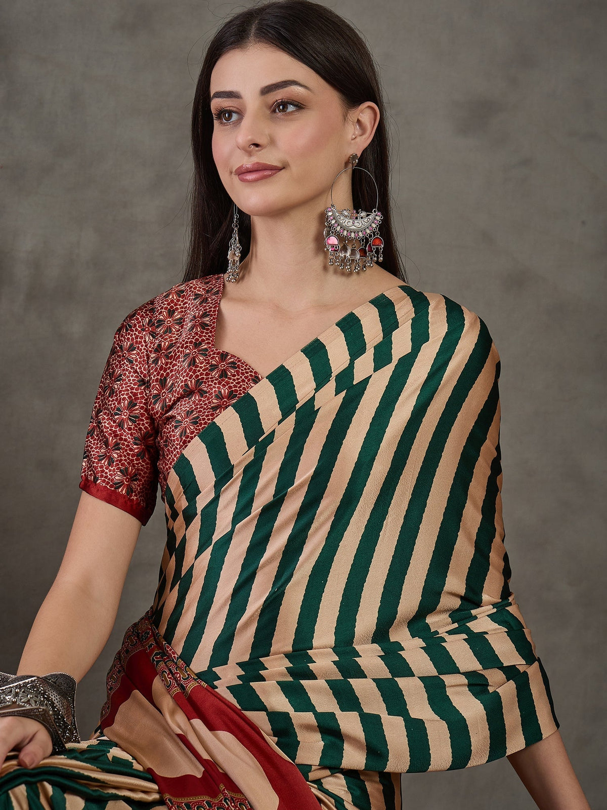 Nivara Premium Semi Modal Saree for Festive Wear