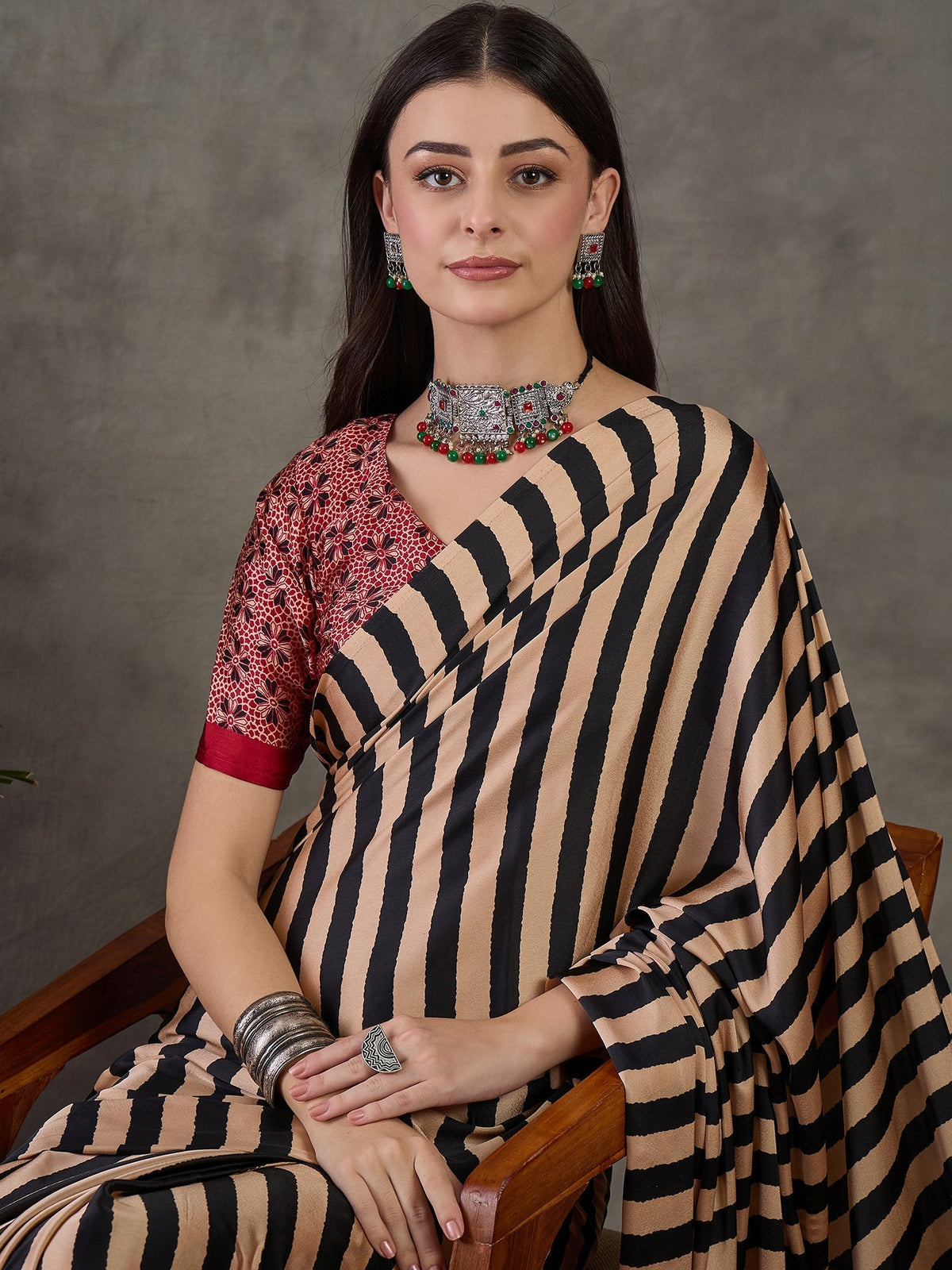 Nivara Premium Semi Modal Saree for Festive Wear