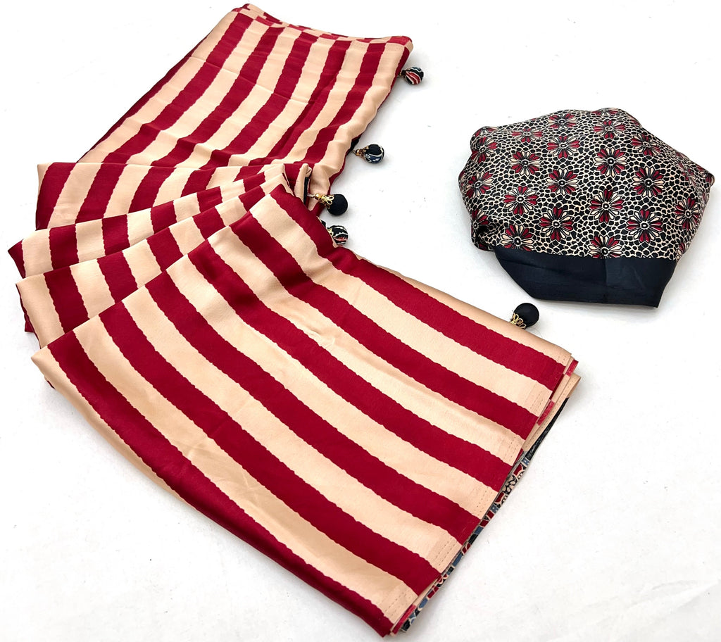 Nivara Premium Semi Modal Saree for Festive Wear