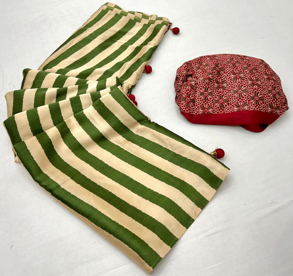 Nivara Premium Semi Modal Saree for Festive Wear