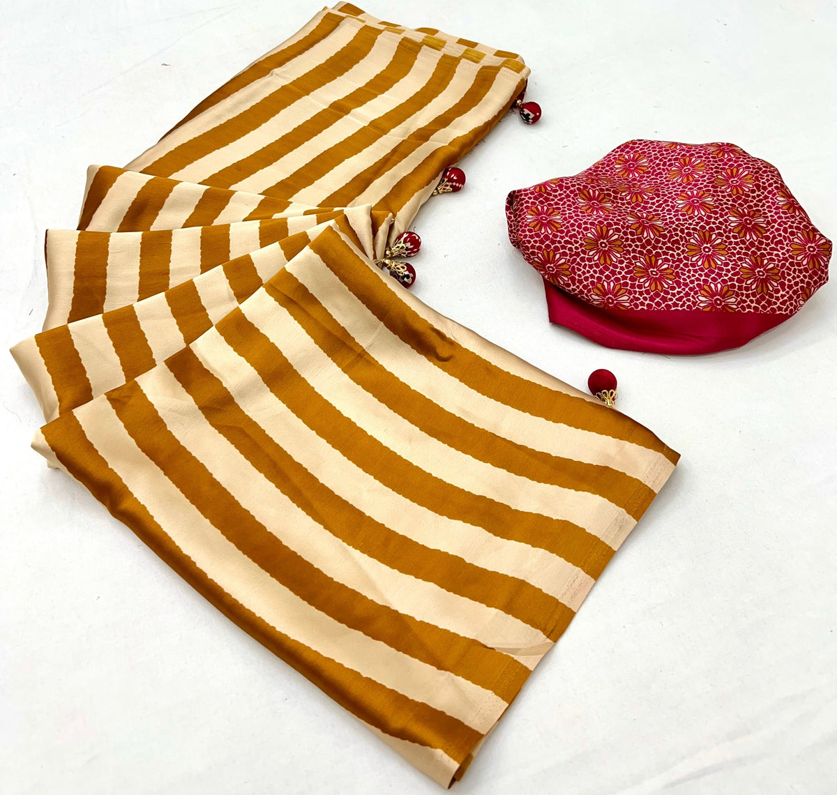Nivara Premium Semi Modal Saree for Festive Wear