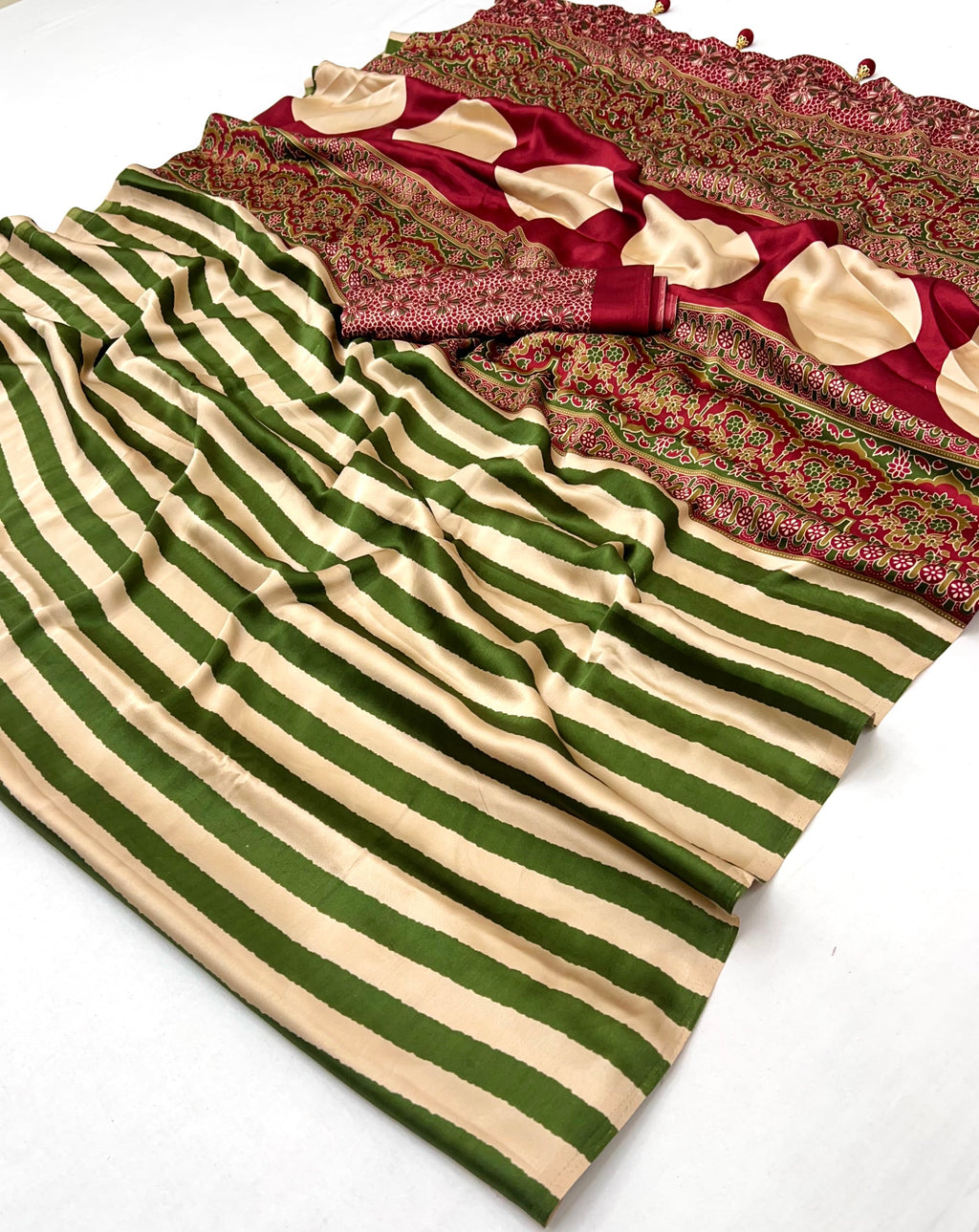 Nivara Premium Semi Modal Saree for Festive Wear
