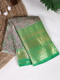 Onion Jacquard Silk Saree with Exquisite Zari Weaving � Perfect for Elegant Occasions