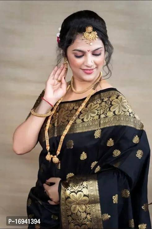 Mameraa Soft Lichi Silk Jacquard Saree