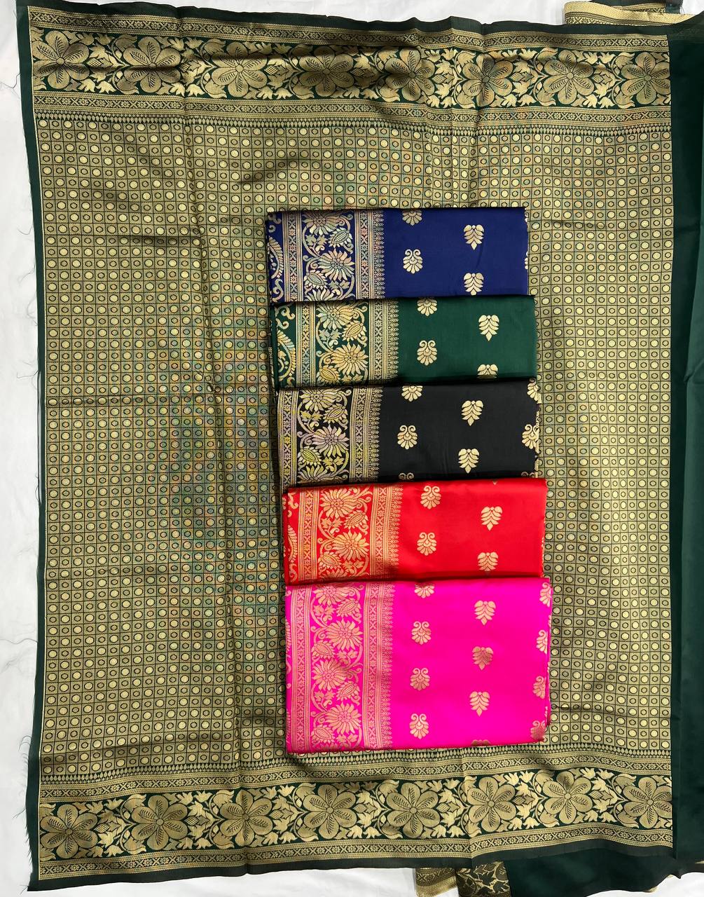 Mameraa Soft Lichi Silk Jacquard Saree